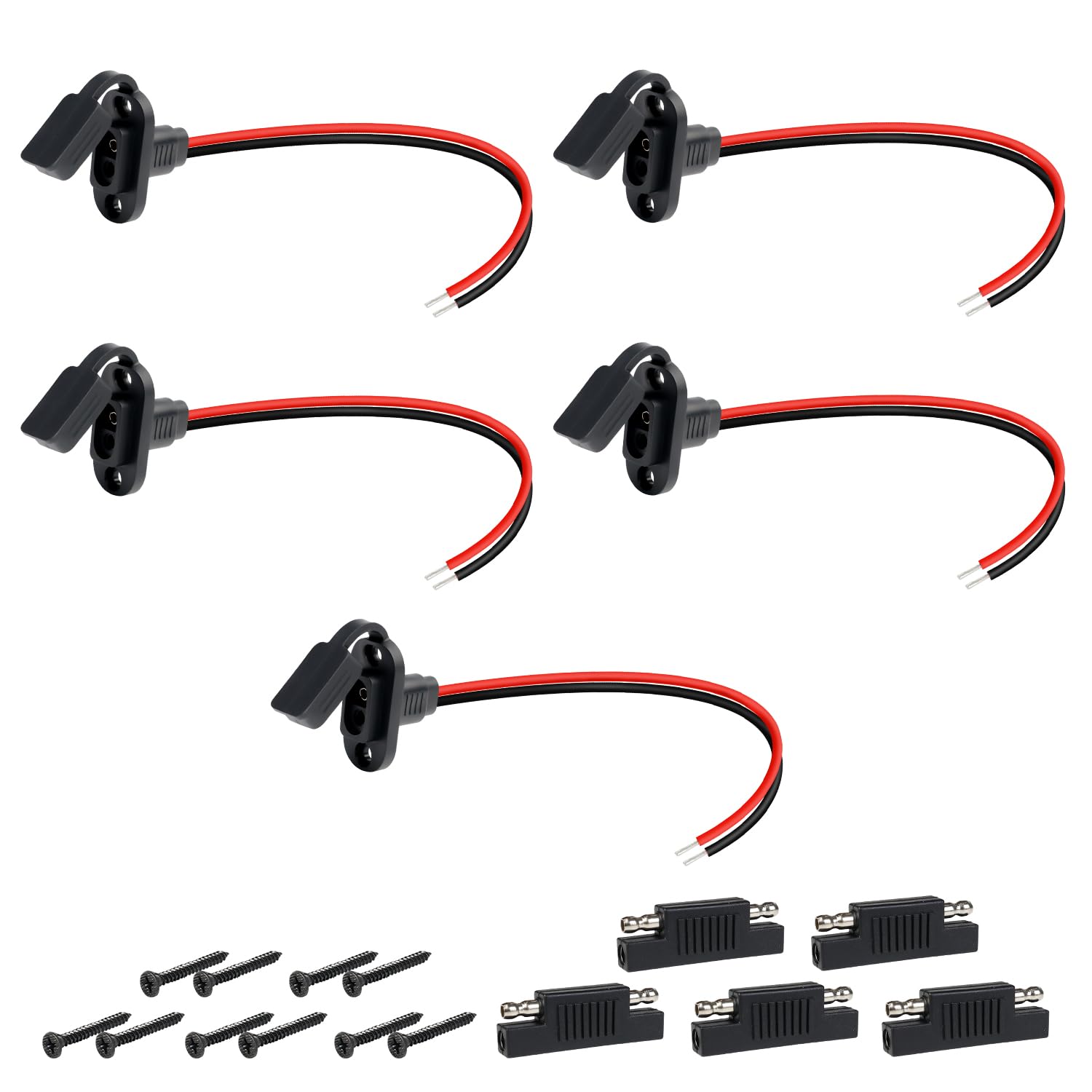 sae connector power socket sidewall port